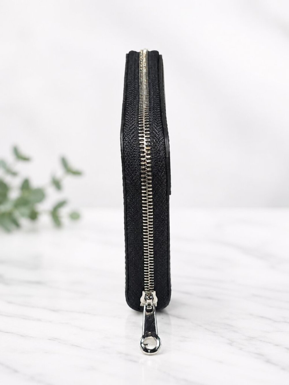 Goyard Saint-Sulpice Zip Wallet / Card Holder Black Goyardine New - Picture 6 of 7